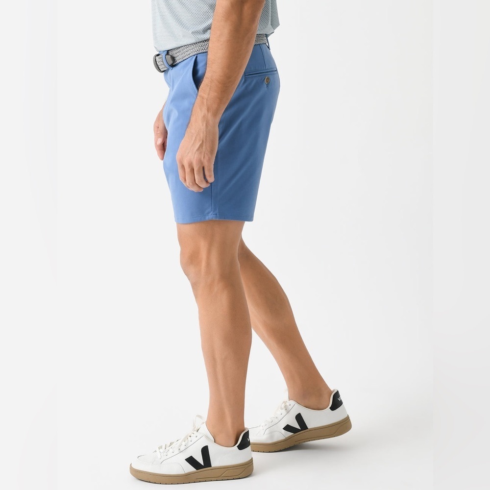 JOHNNIE-O Men’s Jupiter Cotton Performance Shorts Size 34 Blue Pockets Chino - Picture 4 of 16